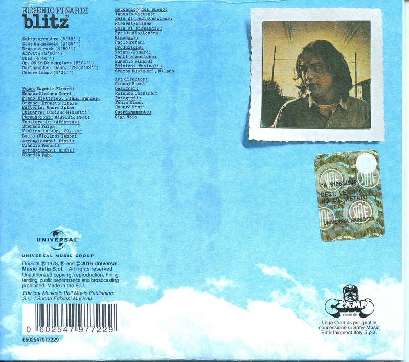 Finardi Eugenio - Blitz (Remastered Spec.Edt.) Cd 0602547977229