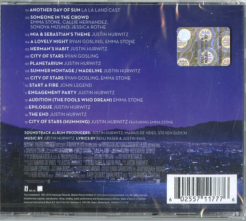 O.S.T.-La La Land - La La Land Cd 0602557117776
