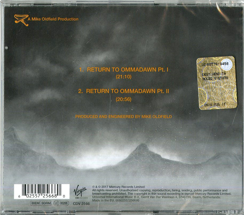 Oldfield Mike - Return To Ommadawn Cd 0602557256680