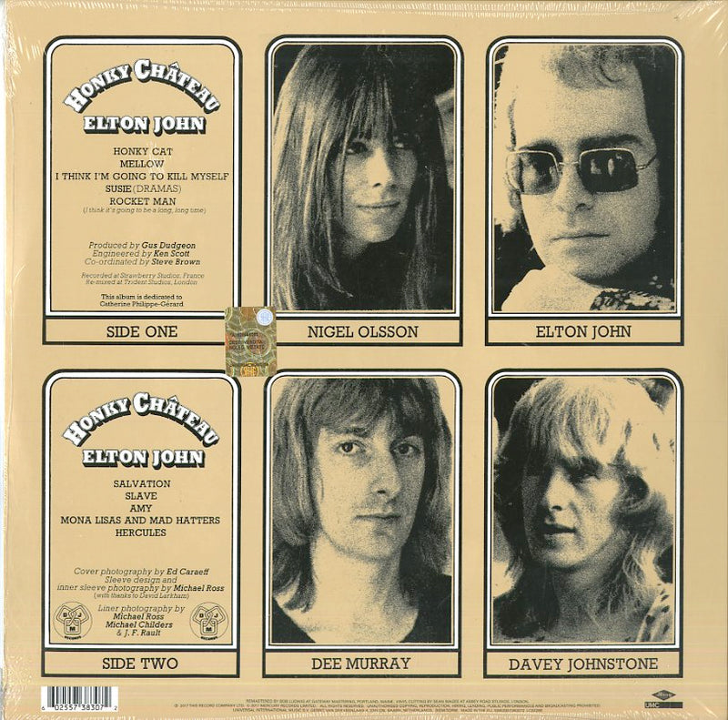 John Elton - Honky Chateau Vinile LP - Vinyl record 0602557383072