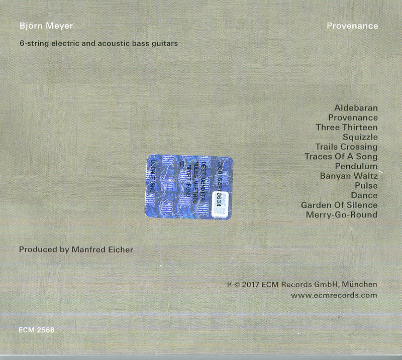 Meyer Bjorn - Provenance Cd 0602557419177