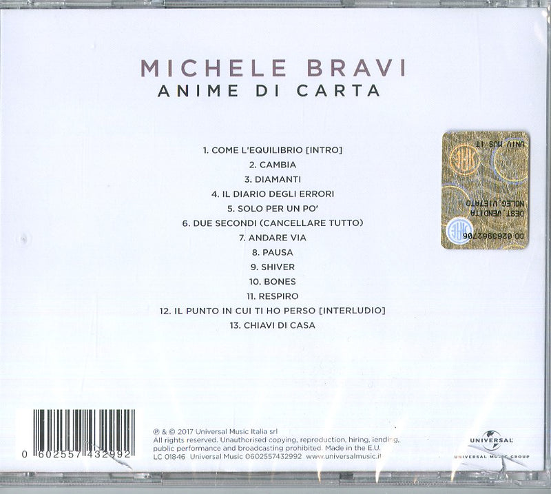 Bravi Michele - Anime Di Carta Cd 0602557432992