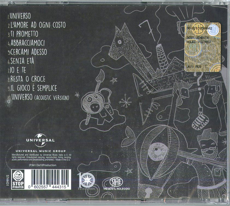 Guasti Francesco - Universo (Sanremo 2017 Nuove Proposte) Cd 0602557444315