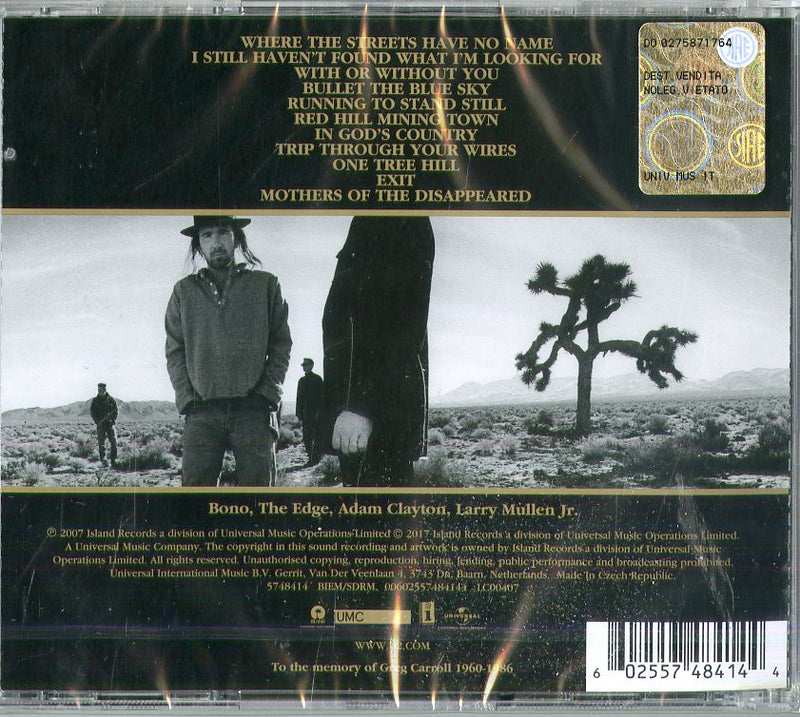 U2 - The Joshua Tree (30Th Anniversary) Cd 0602557484144