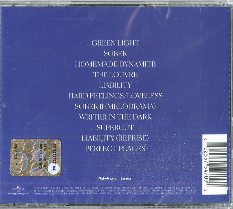 Lorde - Melodrama Cd 0602557547092