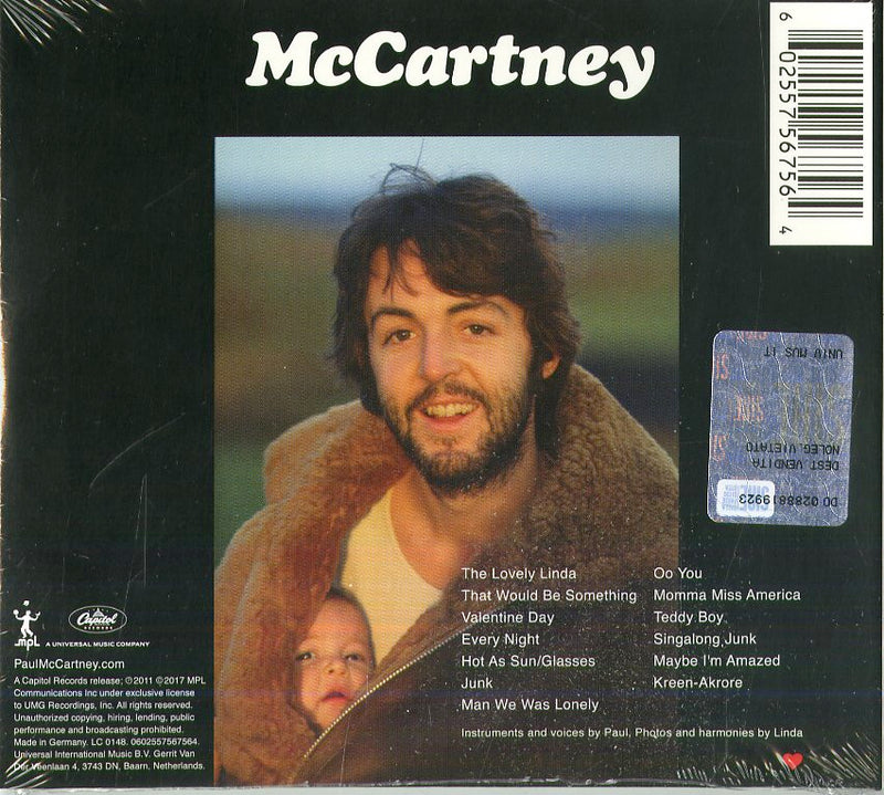 Mccartney Paul - Mccartney Cd 0602557567564