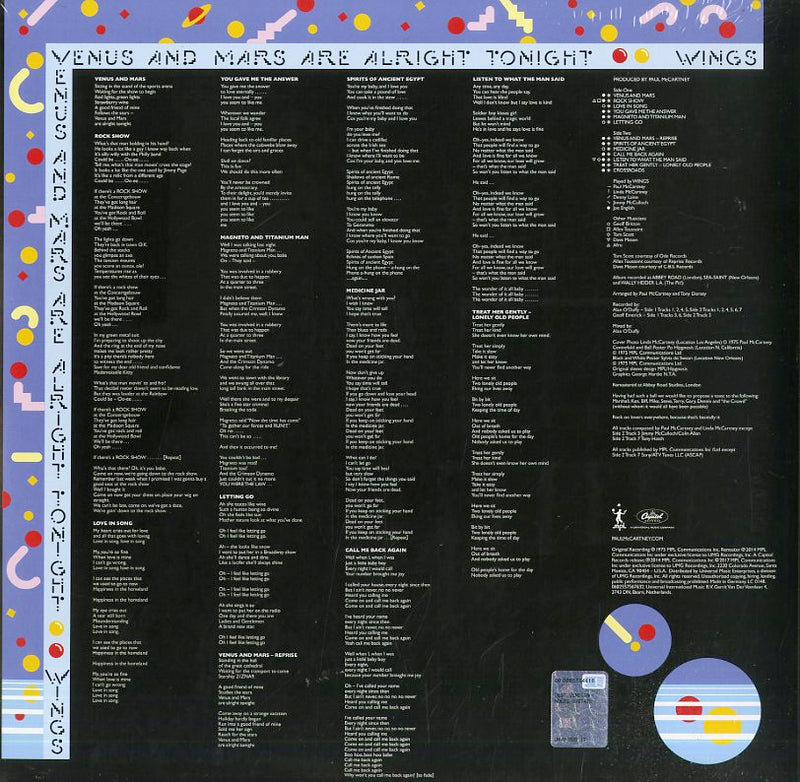 Mccartney Paul - Venus And Mars Lp 0602557567632