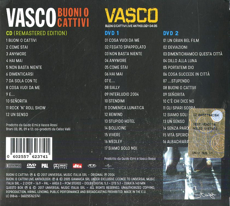 Rossi Vasco - Buoni E Cattivi (Spec.Edt.Cd+2Dvd) Cd 0602557623741
