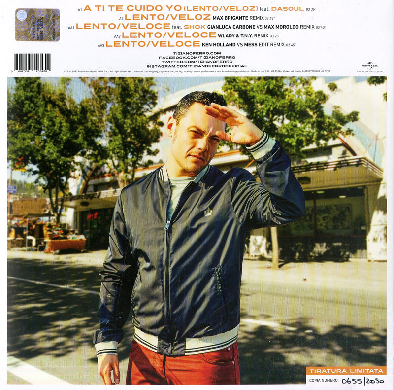 Ferro Tiziano - Lento, Veloce (Rmx 10" 45 Giri) Vinile LP - Vinyl record 0602557703450