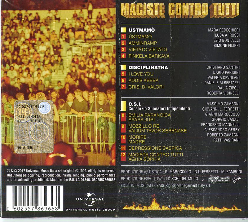 C.S.I. & Ustmamo' - Maciste Contro Tutti Cd 0602557869668
