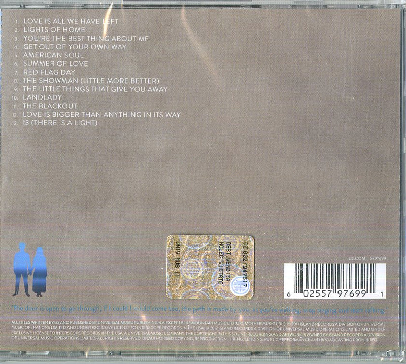 U2 - Songs Of Experience Cd 0602557976991