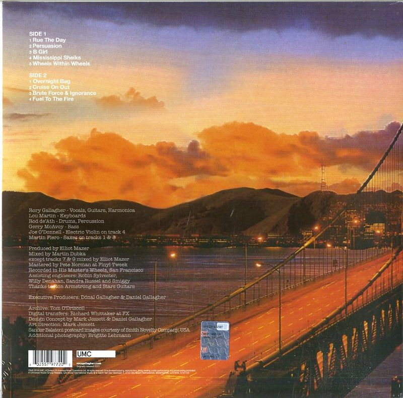 Gallagher Rory - Notes From San Francisco Lp 0602557977202