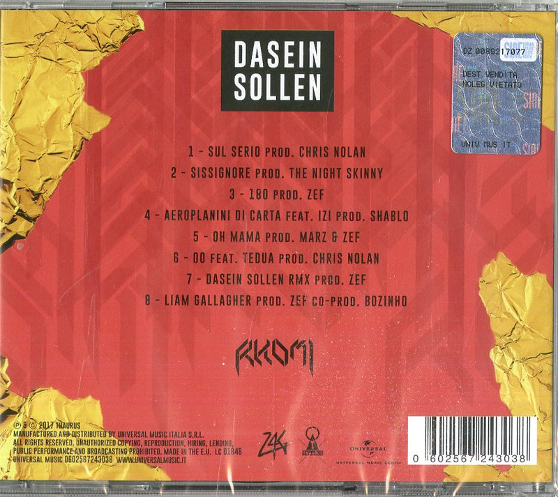 Rkomi - Dasein Sollen Cd 0602567243038