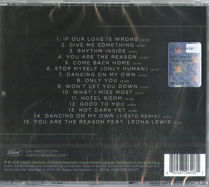 Calum Scott - Only Human Cd 0602567264071