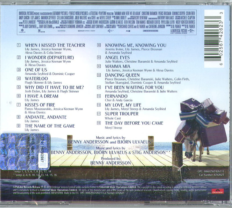 O. S. T. -Mamma Mia! Here We Go Again - Mamma Mia! Here We Go Again Cd 0602567426233