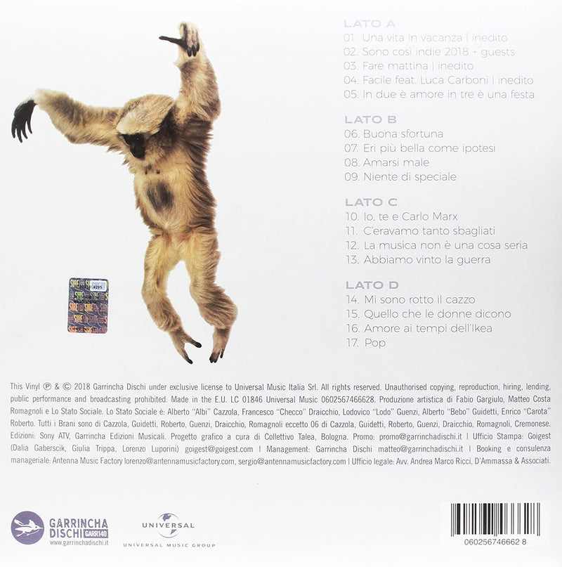 Lo Stato Sociale - Primati Lp 0602567466628