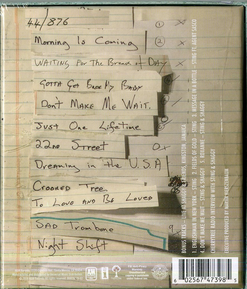 Sting & Shaggy - 44/876 (2 Cd Superdeluxe Limited Edt. Box) Cd 0602567473985