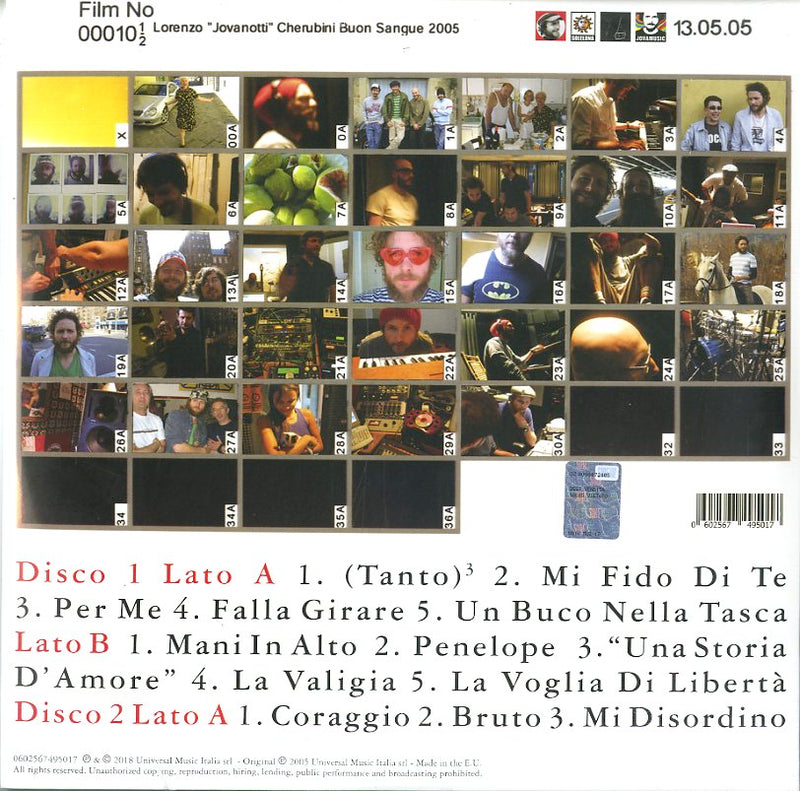 Jovanotti - Buon Sangue (2 Lp 180 Gr.Con Serigrafia) Lp 0602567495017