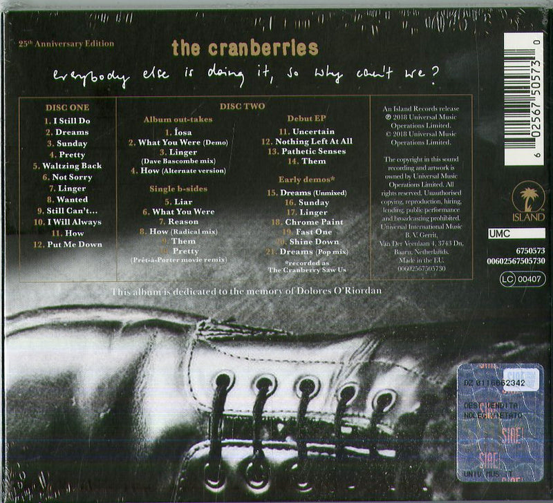 Cranberries The - Everybody Else Is Doing It 25Th Anniversary (Deluxe Edt.) Cd 0602567505730