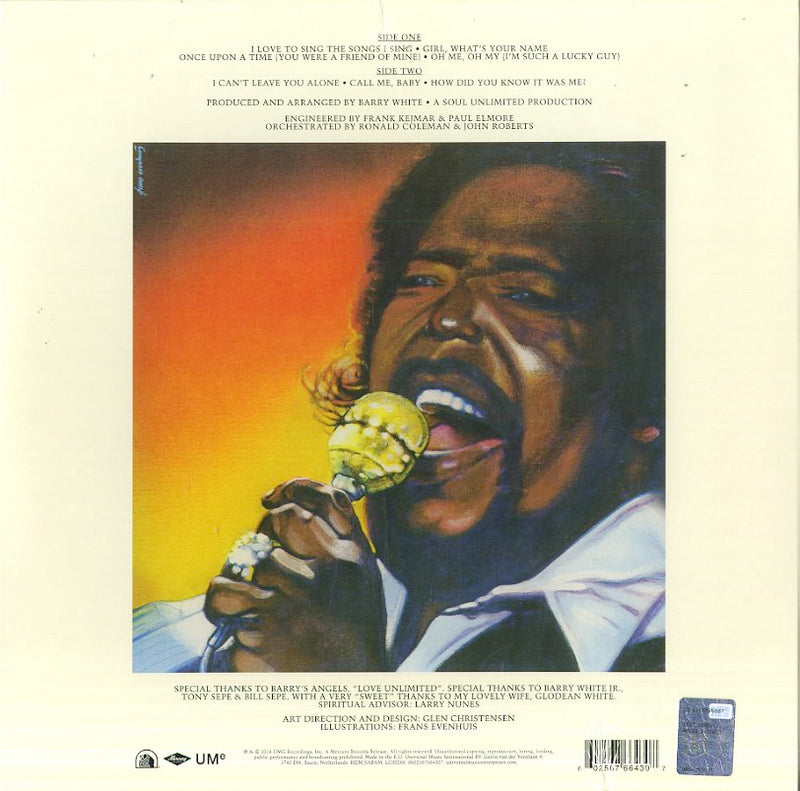 White Barry - I Love To Sing The Songs I Sing (180 Gr.) Vinile LP - Vinyl record 0602567664307