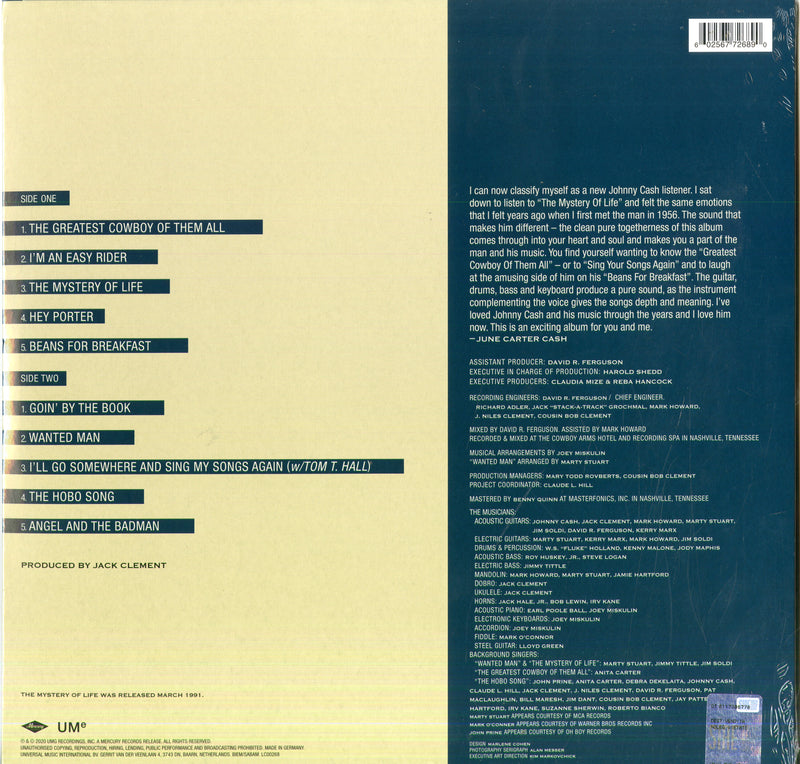 Cash Johnny - The Mystery Of Life (180 Gr. Rimasterizzato) Vinile LP - Vinyl record 0602567726890