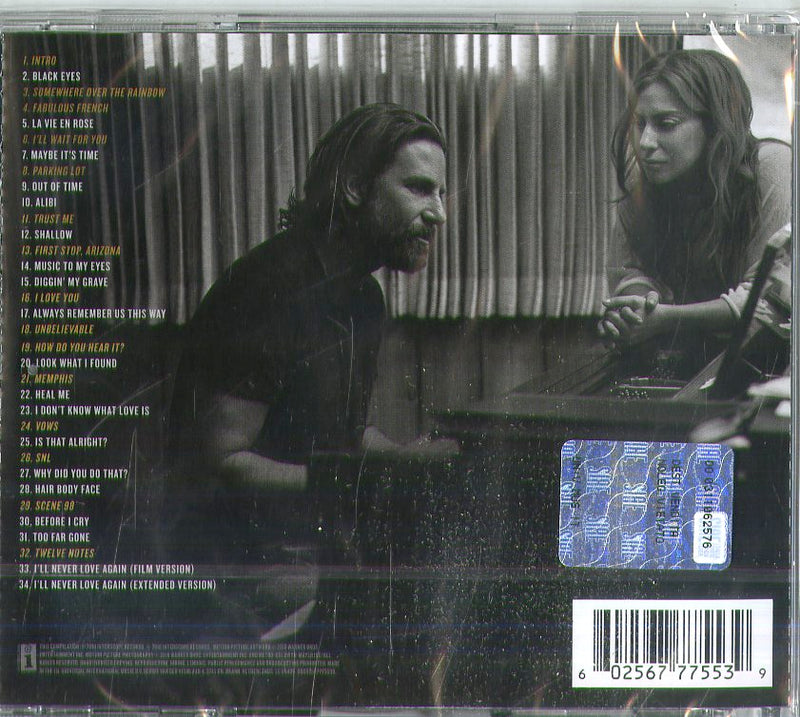 Lady Gaga & Cooper Bradley - A Star Is Born (Colonna Sonora) Cd 0602567775539