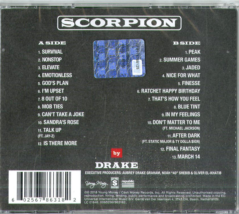 Drake - Scorpion Cd 0602567863182