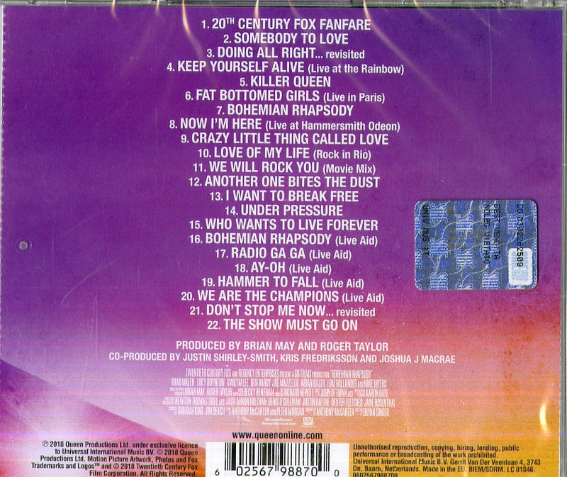 Queen - Bohemian Rhapsody (O.S.T.) Cd 0602567988700