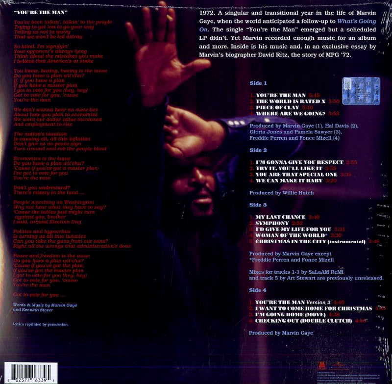 Gaye Marvin - You'Re The Man Lp 0602577163395