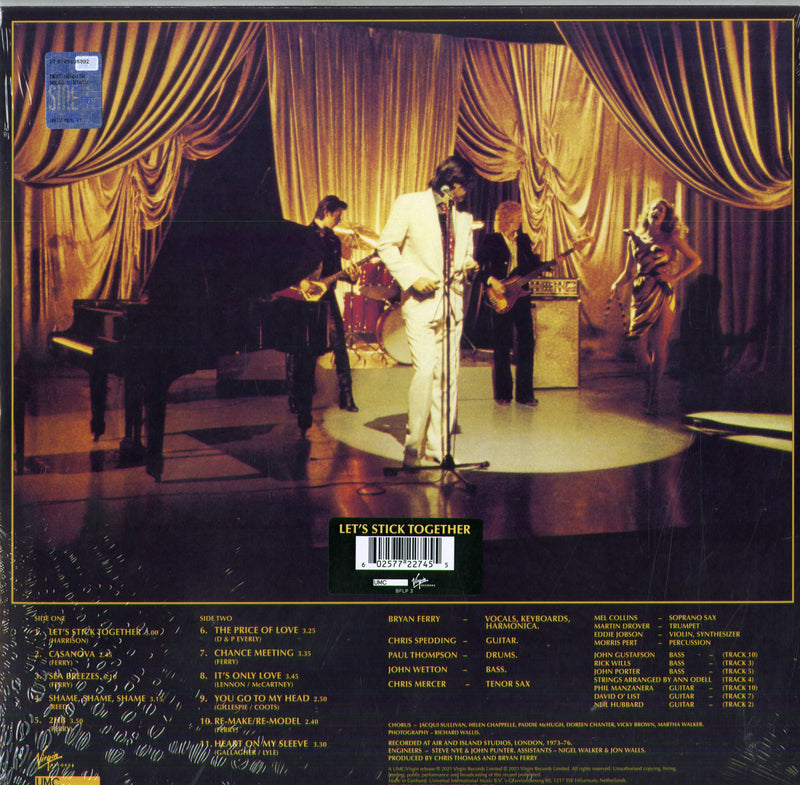 Ferry Bryan - Let'S Stick Together (180 Gr. Remastered) Lp 0602577227455