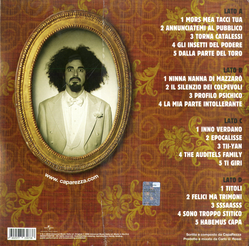 Caparezza - Habemus Capa (180 Gr.Vinile Bianco) Lp 0602577230738