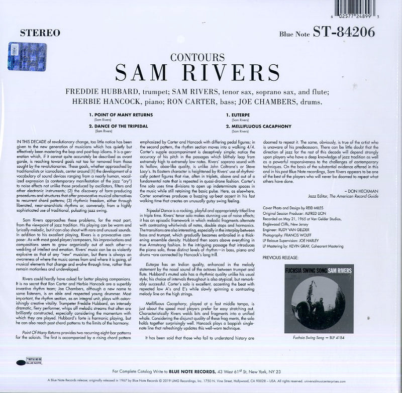 Rivers Sam - Contours Vinile LP - Vinyl record 0602577248993