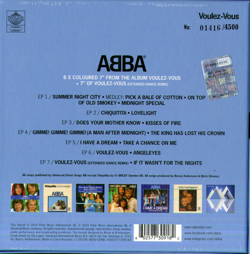 Abba - Voulez Vous (Singles Box 7") Vinile LP - Vinyl record 0602577309182