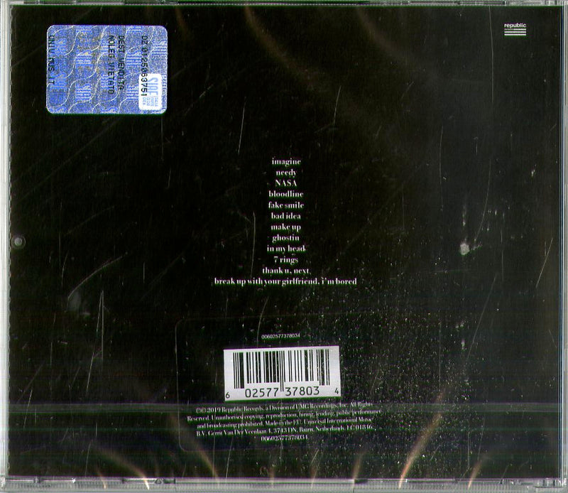 Grande Ariana - Thank U, Next Cd 0602577378034