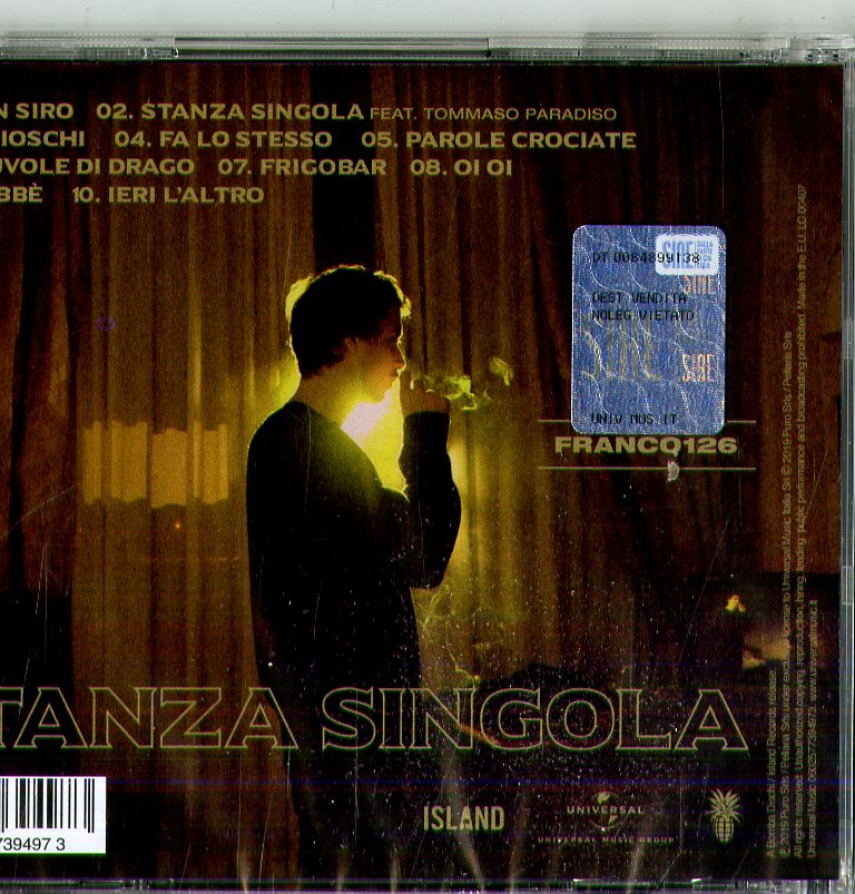Franco 126 - Stanza Singola Cd 0602577394973