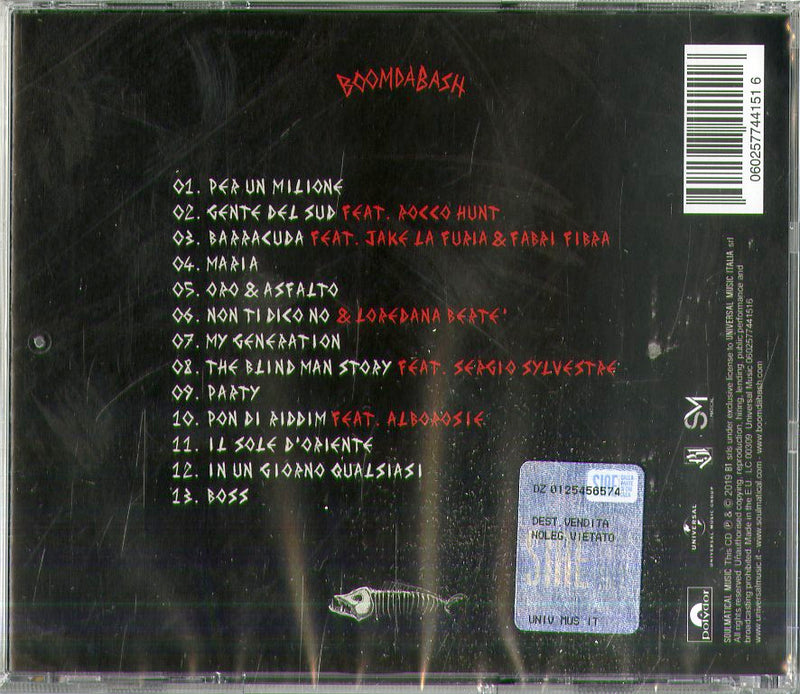 Boomdabash - Barracuda (Predator Edition 2019) (Sanremo 2019) Cd 0602577441516
