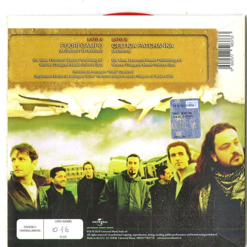 Modena City Ramblers - Fuori Campo, Celtica (Rsd 2019) (20Th Anniversary 7" Vinile Rosso Numerato) Vinile LP - Vinyl record 0602577503733