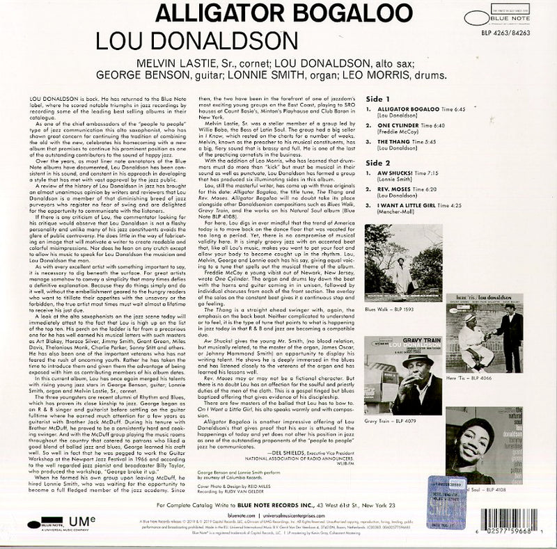 Donaldson Lou - Alligator Bogaloo Vinile LP - Vinyl record 0602577596681