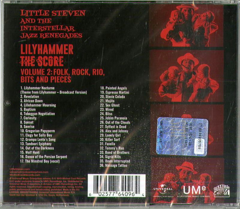 O. S. T. -Lilyhammer Vol. 2 Folk, Rock, Rio, Beats And Pieces( Little Steven) - Lilyhammer Vol.2 Folk, Rock, Rio, Beats And Pieces (Netflix Serie Tv.) Cd 0602577640964