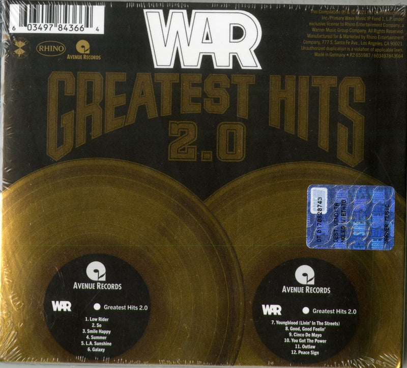 War - Greatest Hits 2.0 Cd 0603497843664