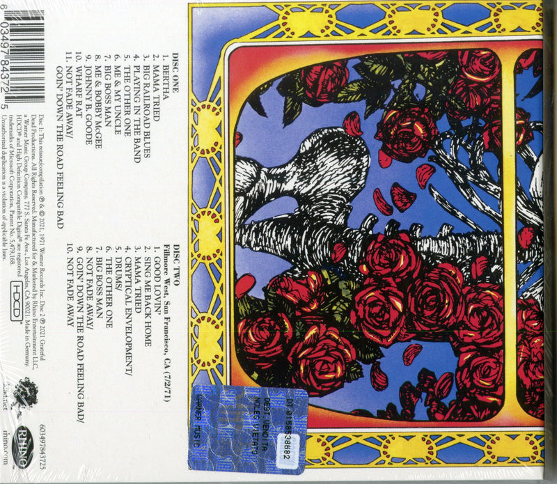 Grateful Dead - Grateful Dead (Skull & Roses) Cd 0603497843725