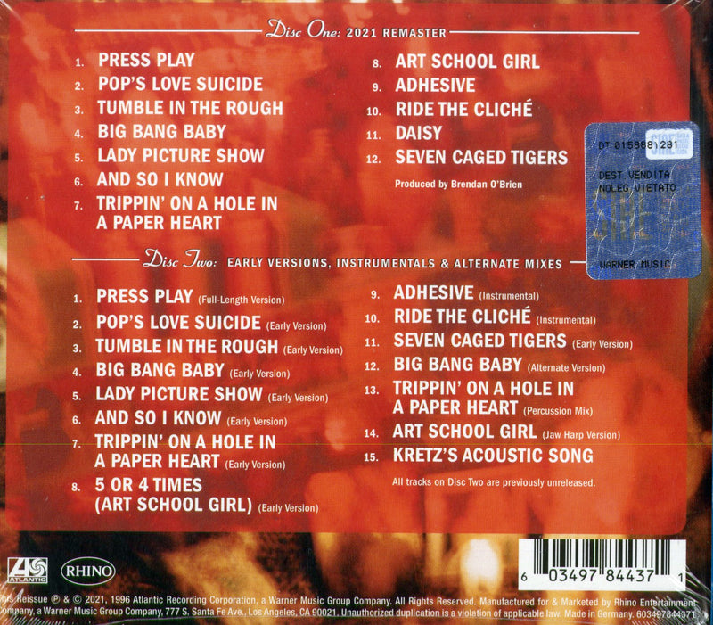 Stone Temple Pilots - Tiny Music...Songs From The Vatican Gift Shop (Deluxe Edt.) Cd 0603497844371