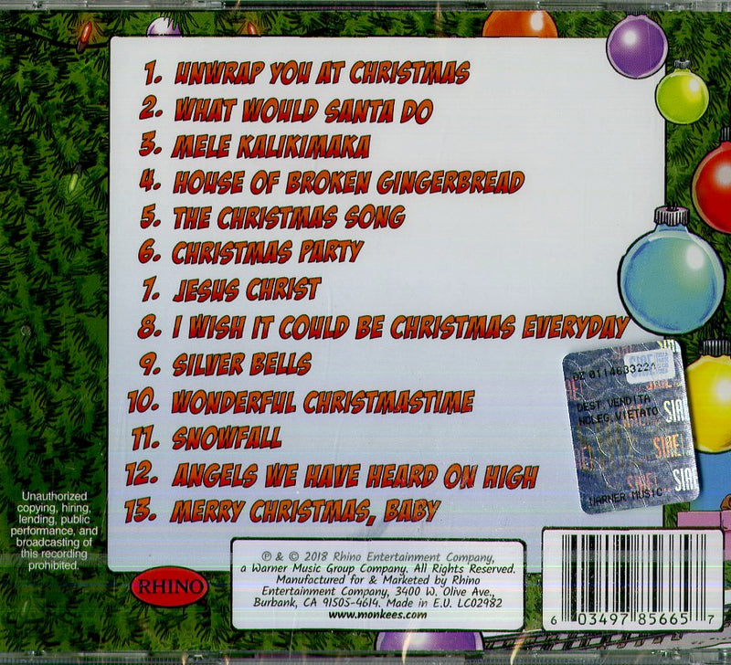 Monkees The - Christmas Party Cd 0603497856657