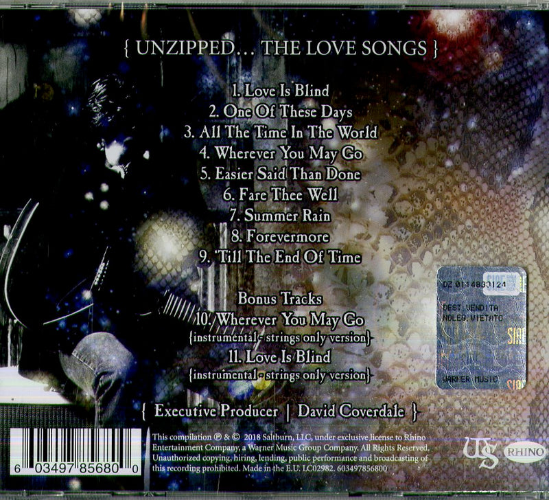 Whitesnake - Unzipped Cd 0603497856800