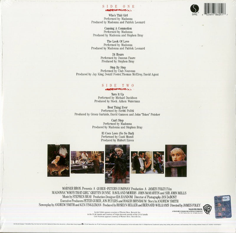 Madonna - Who'S That Girl Lp 0603497860517