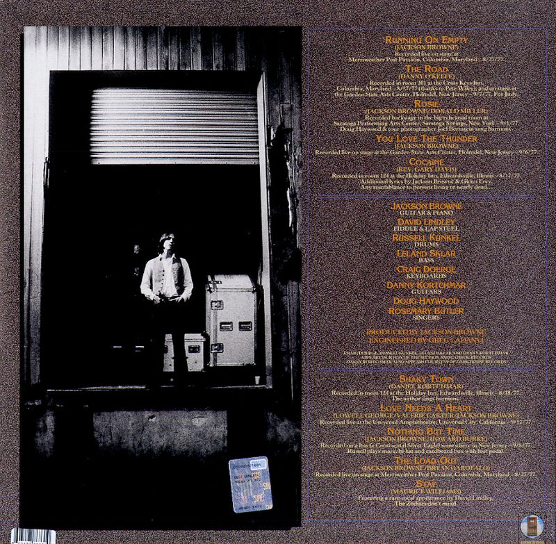 Browne Jackson - Running On Empty (Remastered) Vinile LP - Vinyl record 0603497863310