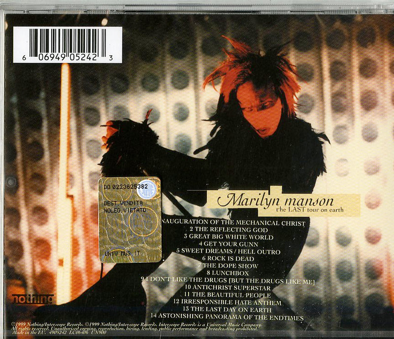 Marilyn Manson - The Last Tour On Earth Cd 0606949052423