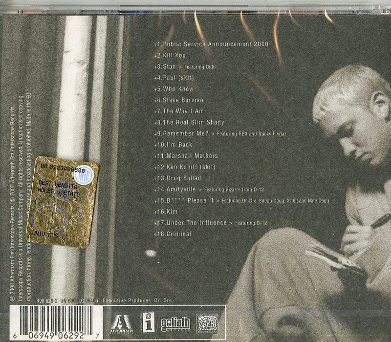 Eminem - The Marshall Matters Cd 0606949062927