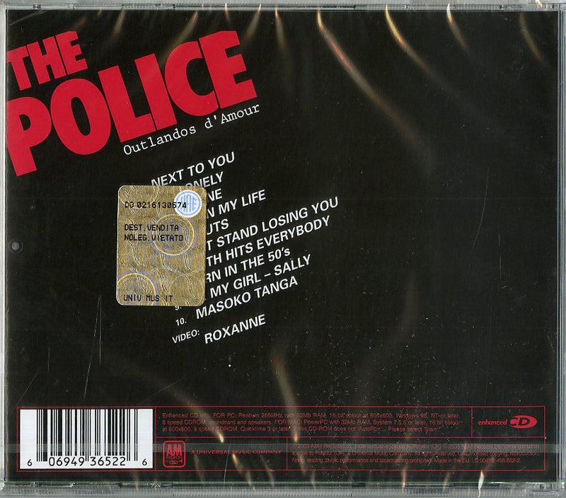 Police The - Outlandos D'Amour(Remastered) Cd 0606949365226