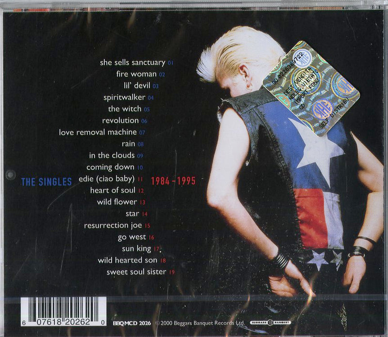 Cult The - The Singles 1984-1995 Cd 0607618202620